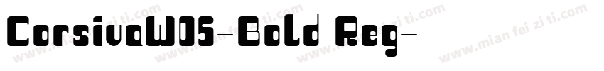 CorsivaW05-Bold Reg字体转换